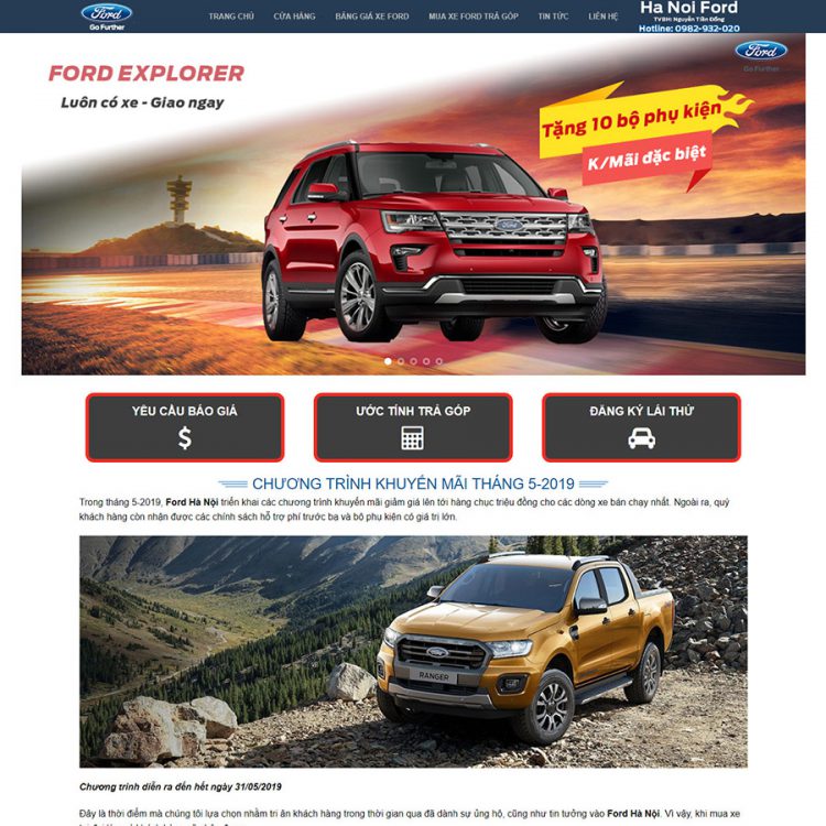 Theme wordpress xe ford