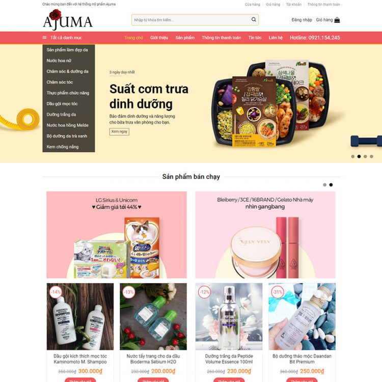 theme wordpress mỹ phẩm 05